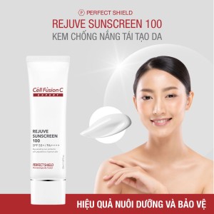 Kem chống nắng nâng tone, ngăn ngừa lão hóa 50ml – Cell Fusion C Expert Rejuve Sunscreen 100 SPF50+, PA++++