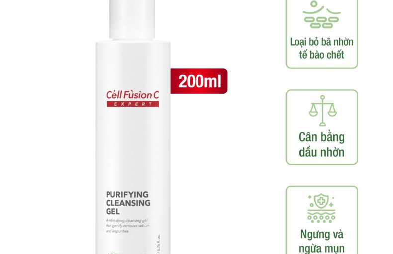 Gel rửa mặt thanh khiết cho làn da dầu mụn 200ml – Cell Fusion C Expert Purifying Cleansing Gel