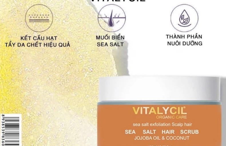 Tẩy Tế Bào Chết Da Đầu Vitalycil Sea Salt Hair Scrub