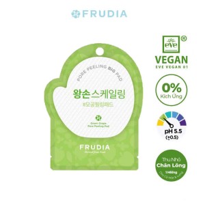 Bông Tẩy Tế Bào Chết Nho Xanh Frudia Green Grape Pore Peeling Pad 3ml