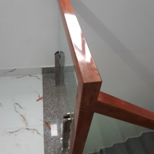Tay vịn cầu thang nhựa PVC hình elip giả gỗ