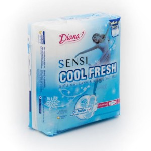BVS Diana Sensi Cool Fresh siêu mỏng cánh gói 8 miếng
