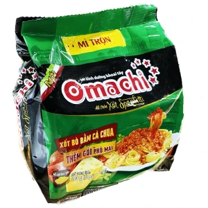 Lốc 5 gói mì khoai tây Omachi xốt Spaghetti 90g