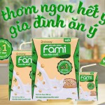 Lốc 6 hộp Sữa đậu nành Fami nguyên chất 200ml