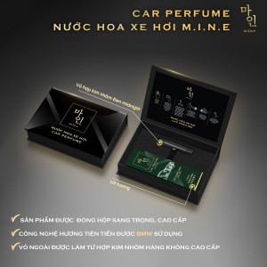Nước hoa xe hơi Mine Đen – Hương Thảo mộc Mine Car Perfume Midnight – Herbs
